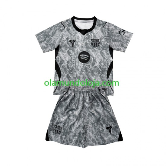 Camisola FC Barcelona Guarda-redes Criança Equipamento Segundo 2026-2027 Manga Curta